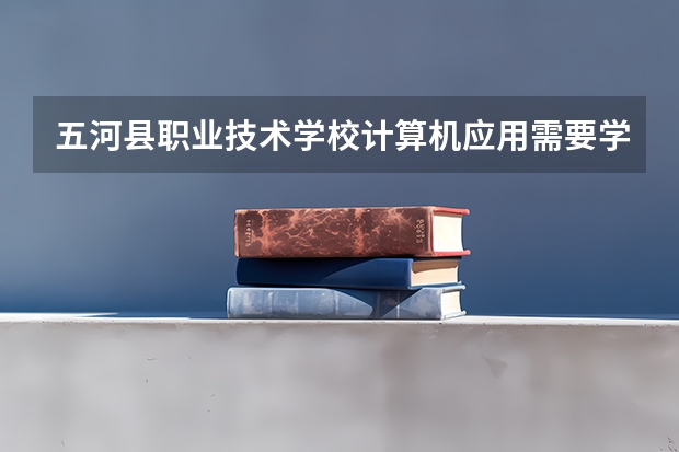 五河县职业技术学校计算机应用需要学哪些课程 专业能力要求是什么
