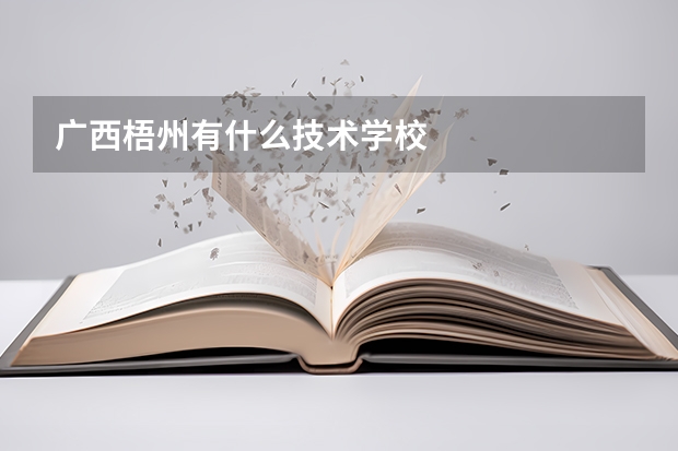 广西梧州有什么技术学校
