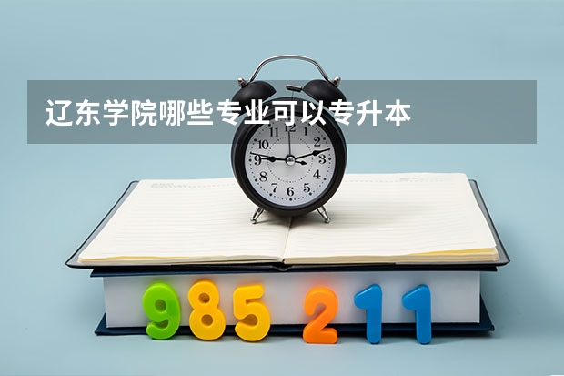 辽东学院哪些专业可以专升本
