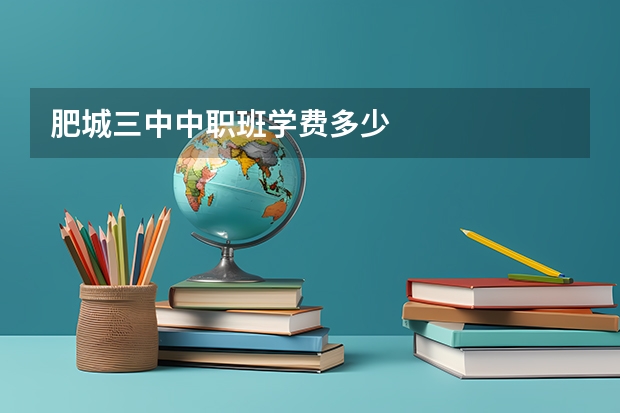 肥城三中中职班学费多少