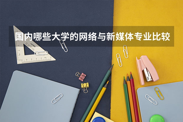 国内哪些大学的网络与新媒体专业比较好？