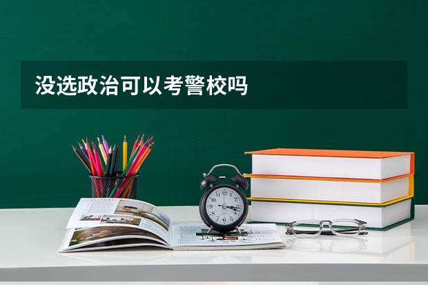 没选政治可以考警校吗