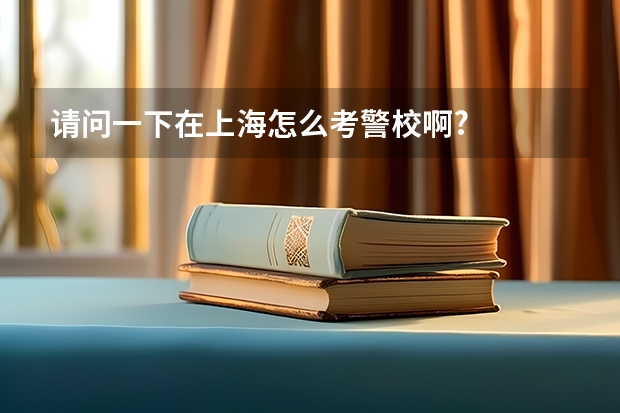 请问一下在上海怎么考警校啊?