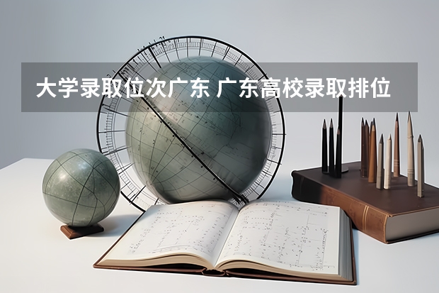 大学录取位次广东 广东高校录取排位