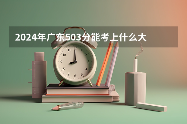 2024年广东503分能考上什么大学?