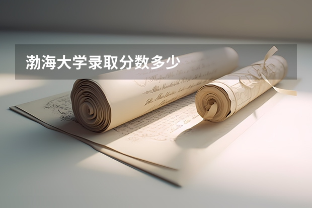 渤海大学录取分数多少